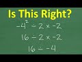 Understanding Order of Operations and Common Errors