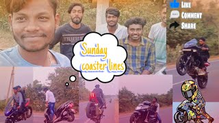 Sunday coaster lines 🏍️.         plzz like and subscribe frnds 💖🫂❤️‍🩹        #trend #lovestatus #bik