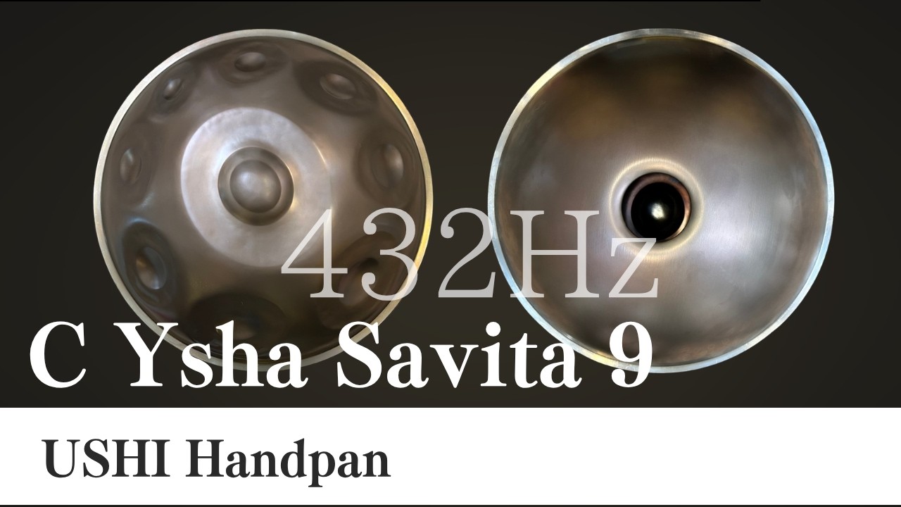 ハンドパン販売】USHI Handpan / C Ysha Savita 9 (432Hz)［管理番号