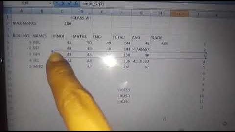 Statistical functions | Computer | Grade 7 | CBSE | NCERT | Lots Of Tutorials