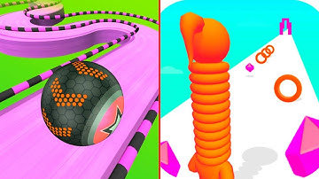 Going Ball vs Long Neck Run Speed Run Mobile Gameplay Walkthrough iOS, Android Colour Run (Part 163)