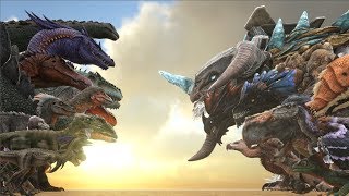 EVERY TheIsland Creature VS EVERY OTHER Creature in ARK | Cantex