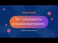 bc command examples