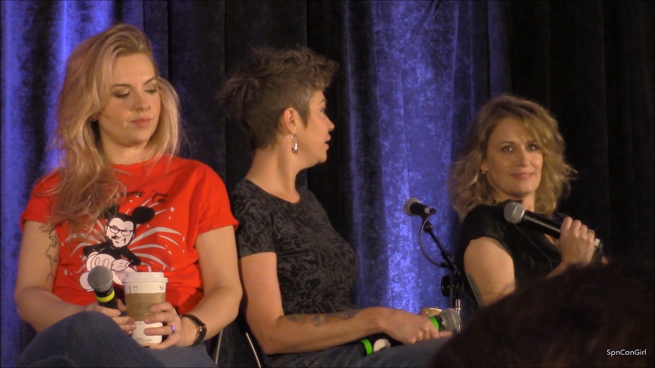 OrlCon Kim Rhodes Briana Buckmaster and Samantha Smith Panel 2018 Supernatural