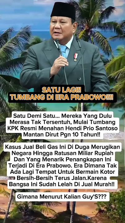 Satu lagi tumbang diera prabowo #prabowo #politik #shorts #semuaorang #fypyoutube