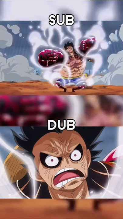 one piece gear 4 dub vs sub