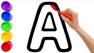 ABCD online learning | a for apple nursery | English alphabet #abcd