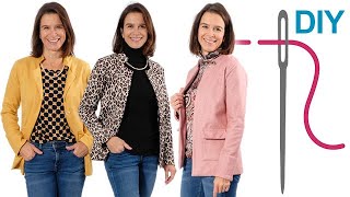 DIY Jacke, Blazer nähen für Anfänger – DIY Schnittmuster Damenblazer 