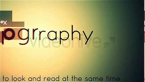 Simple Typography Intro Opener | After Efects Project Files