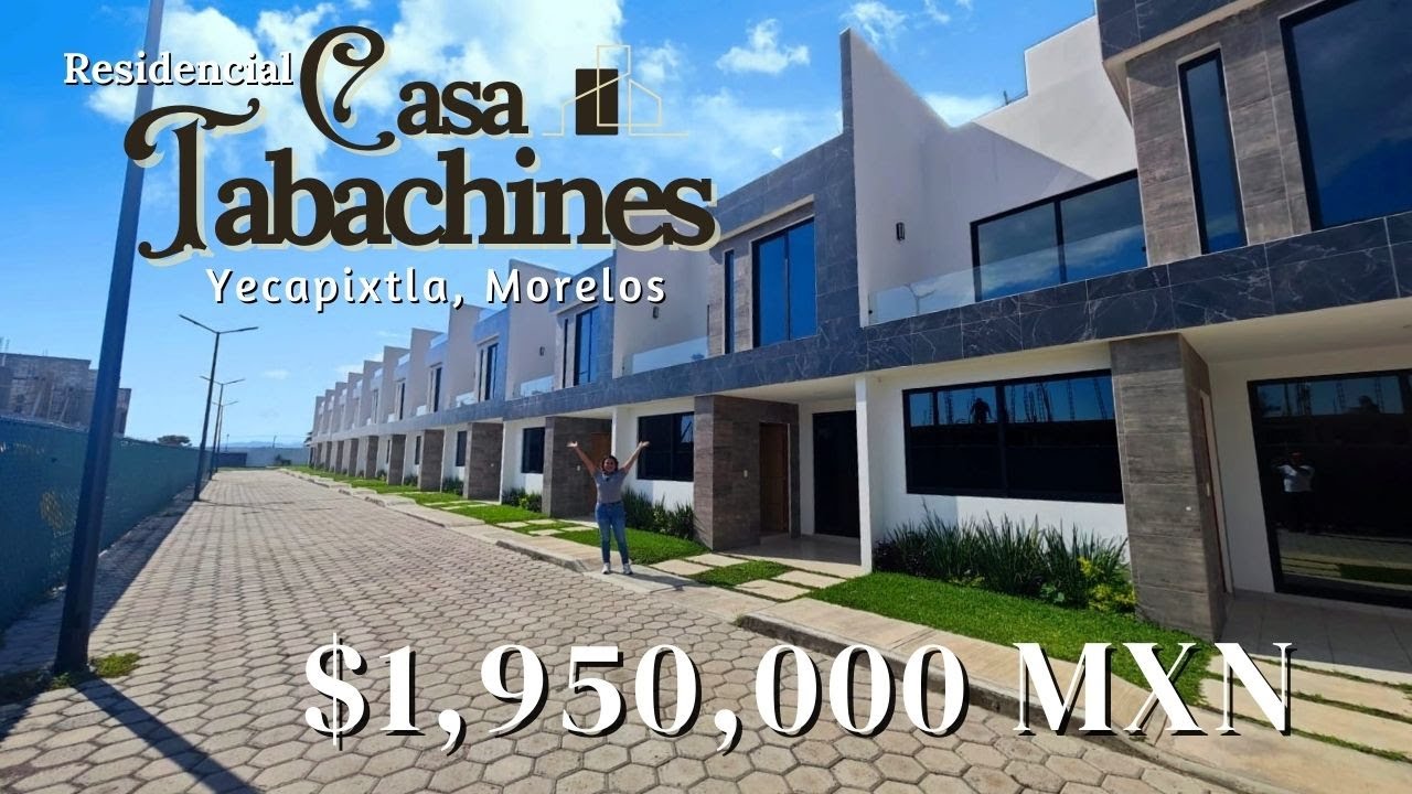🏡CASA TABACHINES en VENTA 📍Yecapixtla Morelos✅ Residencial con alberca