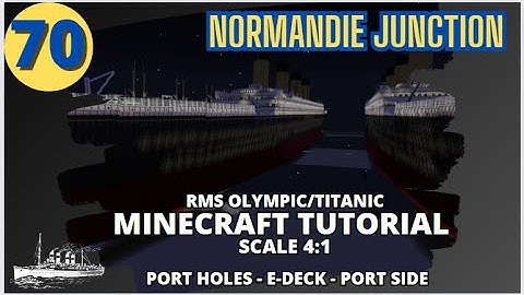 RMS Olympic/Titanic - 4:1 Scale - Minecraft Tutorial. PART SEVENTY
