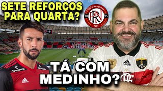 SETE REFORÇOS AINDA HOJE PARA O JOGO DA LIBERTADORES? GALO ESTÁ COM MEDINHO E QUER EXCLUSÃO DO FLA!