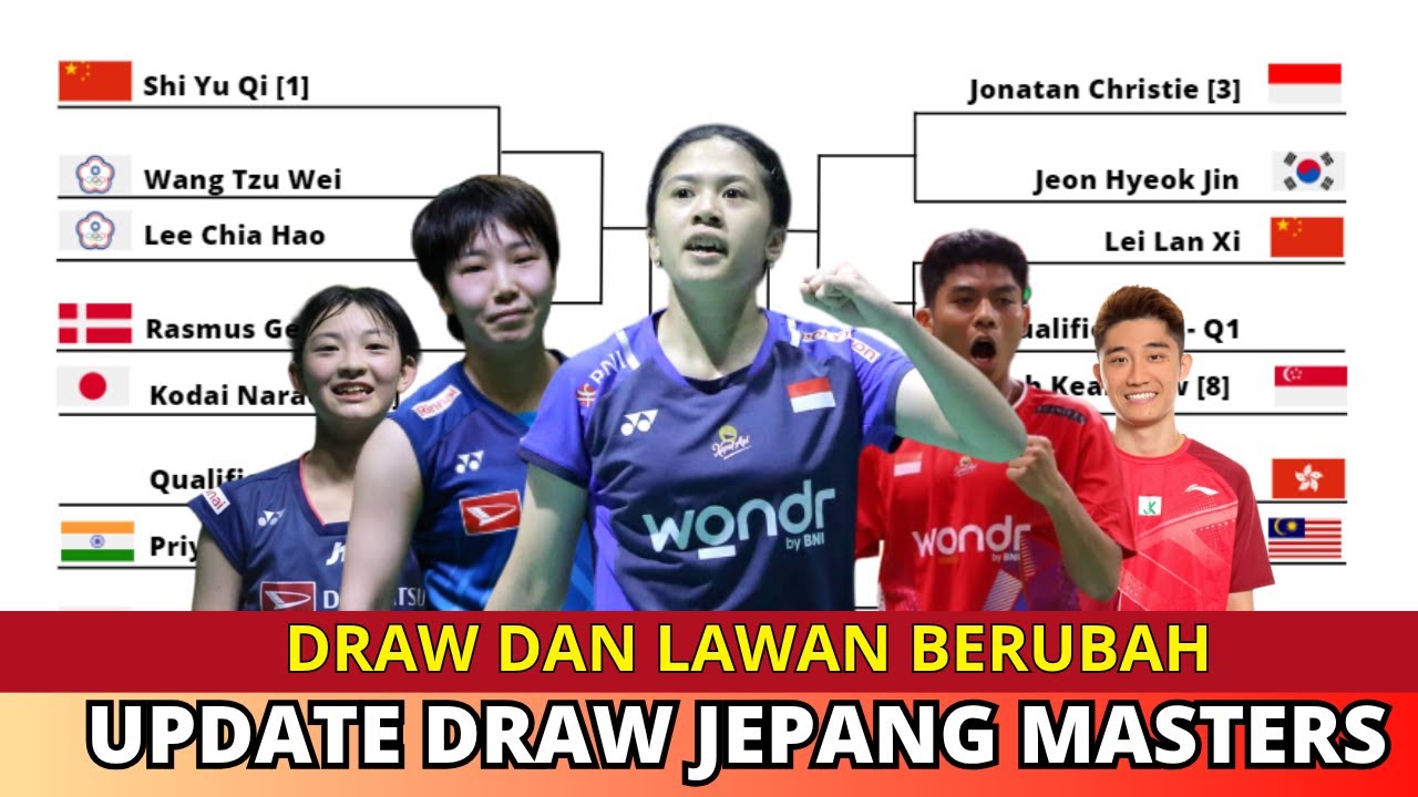 UPDATE DRAWING JAPAN MASTERS 2025 