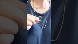 A ring on a chain, lightning-fast for anyone who needs to remove their jewelry at work.