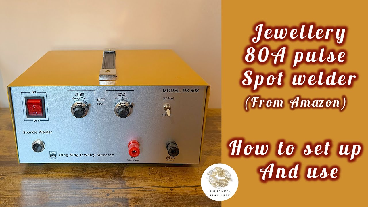 How to use the permanent jewellery 80A spot welder from Amazon | Handmade silver jewellery, tutorial