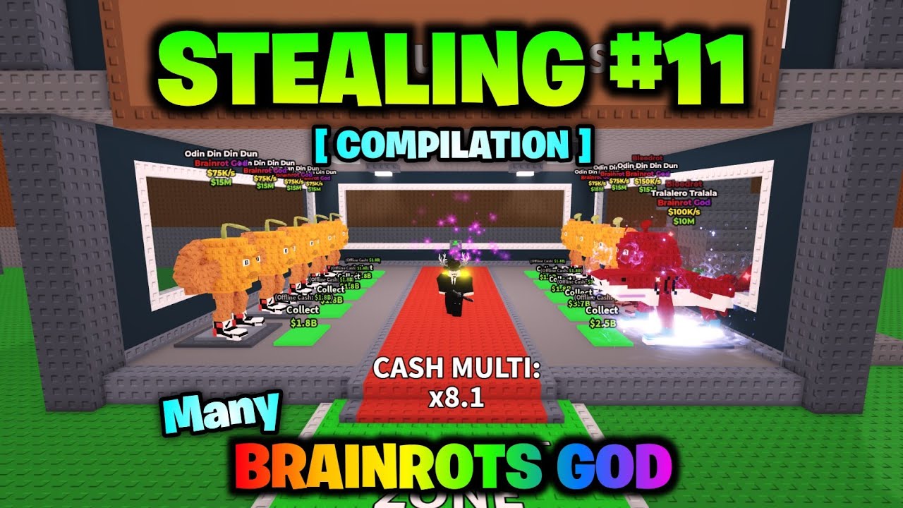 Roblox Steal a Brainrot Stealing Brainrots Compilation Part 11
