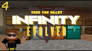 Minecraft: FTB Infinity Evolved - Ep.4 - Diamond Chests!