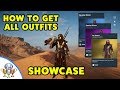 Assassin's Creed Origins - All Outfits - Showcase and how to get them