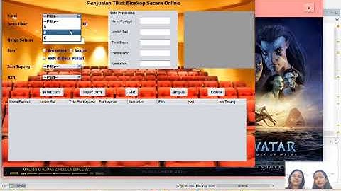 Demo Aplikasi Penjualan Tiket Bioskop Menggunakan Java GUI Netbeans & Terhubung ke Database Mysql