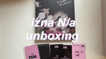 izna (이즈나) 1st mini album ɴ/α unboxing (na ver.)