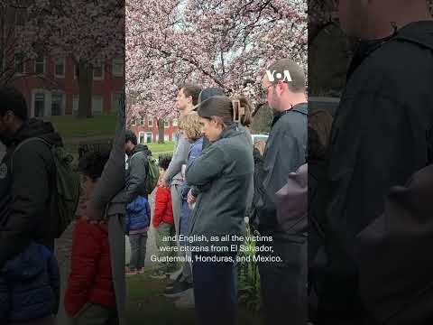 Vigil Held for Victims of Baltimore Bridge Collapse  - VOA News #shorts.