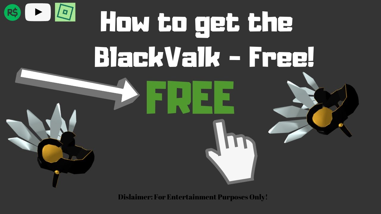 How To Get A Blackvalk For Free In Roblox Cheatsonrbx Youtube