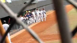 20110223九九大專盃 北體高苑5杜浩哲vs李文楷一壘手暴傳北體得分