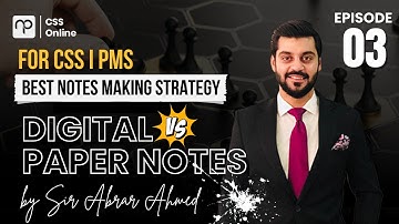 Best Notes Making Strategy by Abrar Ahmad (PAS) | Paper Notes Vs Digital Notes  | Nearpeer