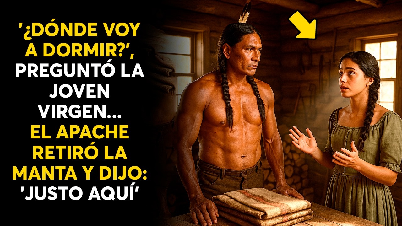 '¿DÓNDE VOY A DORMIR?', PREGUNTÓ LA JOVEN VIRGEN... EL APACHE RETIRÓ LA MANTA Y DIJO: 'JUSTO AQUÍ'