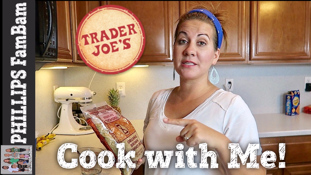 COOK WITH ME | TRADER JOE'S TERIYAKI CHICKEN & BROWN RICE BOWL | PHILLIPS FamBam Cook with ME