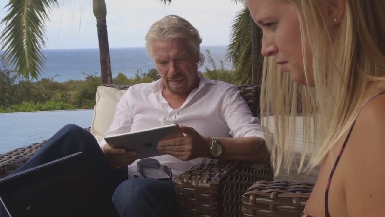 Richard Branson on working from Necker Island