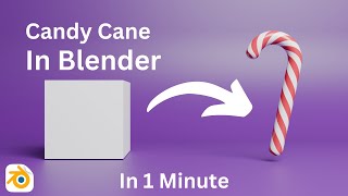 Create Your Own Candy Cane in Blender in 1 Minute screenshot 5
