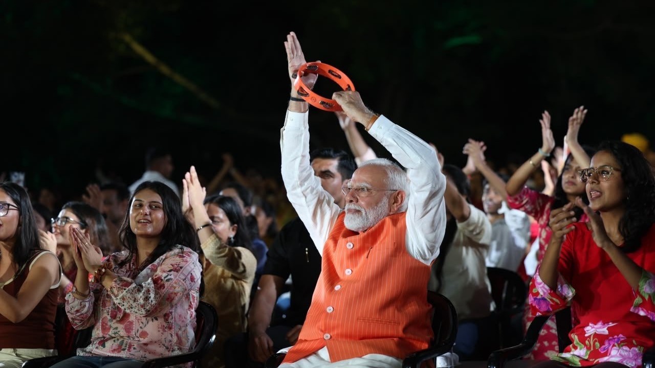 Modi Goes Bhajan Clubbing with Gen Z