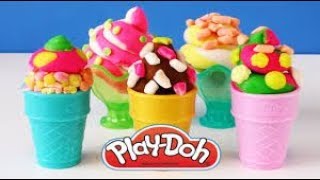 Фабрика мороженого  Play  Doh // Делаем мороженое вместе! Шедевры мороженого