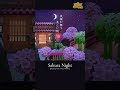 【あつ森】夜桜が舞う美しい夜🌸 心安らぐピアノと水の音 #shorts #あつ森bgm