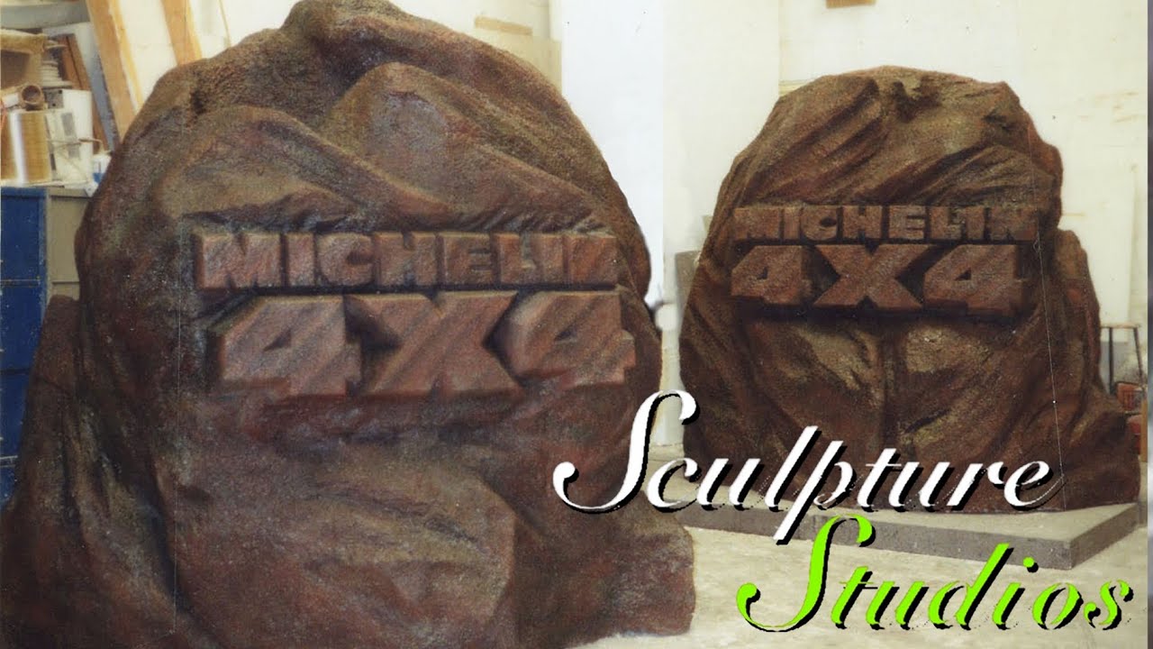 Polystyrene Rock Face Carvings by Sculpture Studios - YouTube