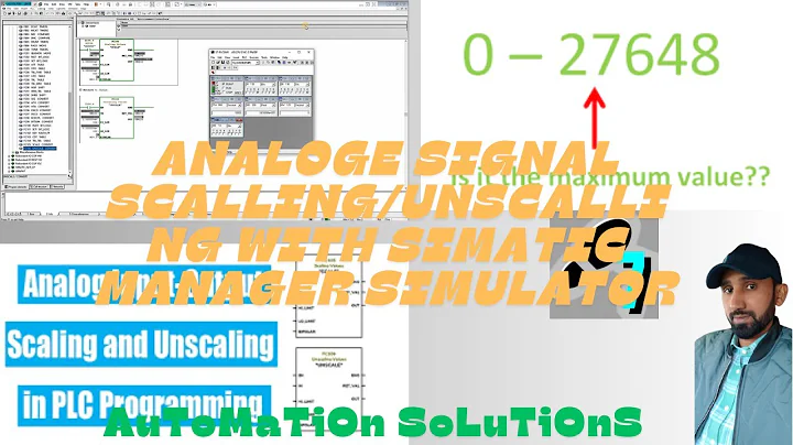 Analog Scaling Unscaling with Simatic Manager Simulator|| Scaling Unscaling with FC105 FC106