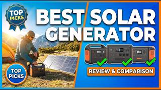 TOP 5 Best Solar Generator 2026 | How to use a solar generator