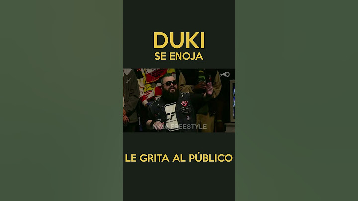 DUKI SE ENOJA CON EL PÚBLICO