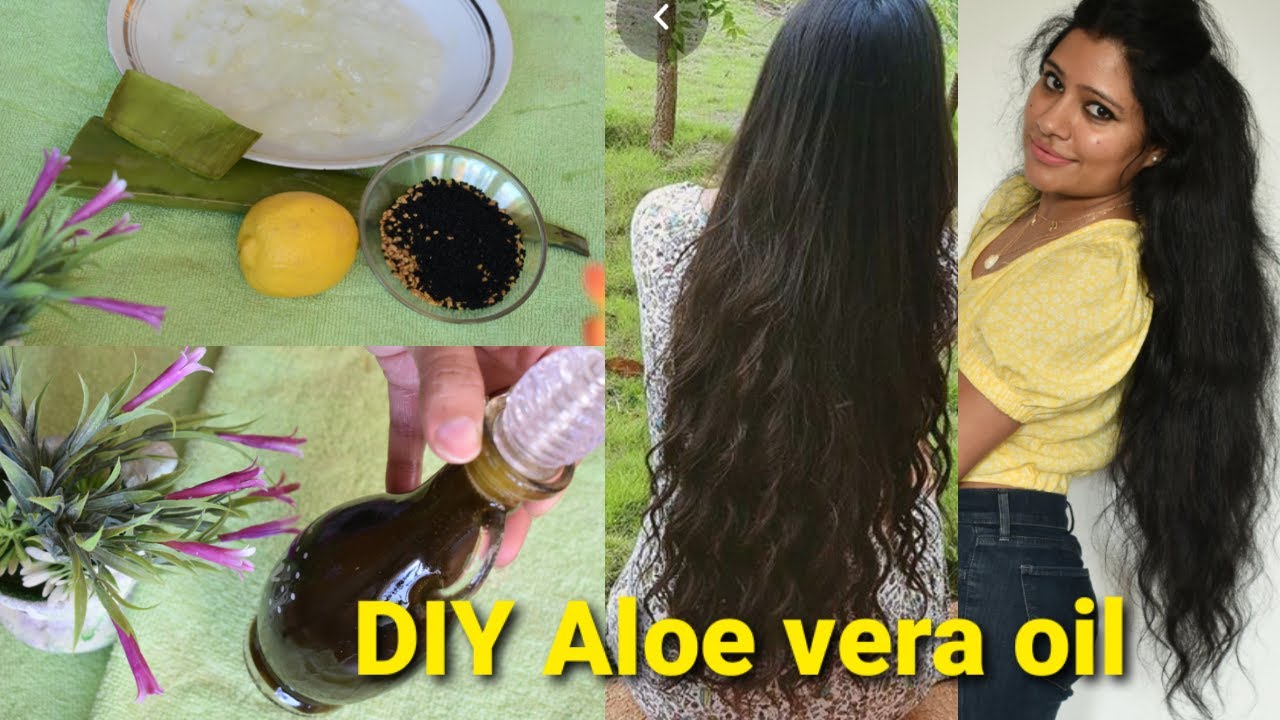 Homemade AloeVera Oil For Extreme Hair Growth,Hair Regrowth,to treat ...