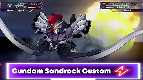 Gundam Sandrock Custom - All Attack [Super robot Wars -X-]