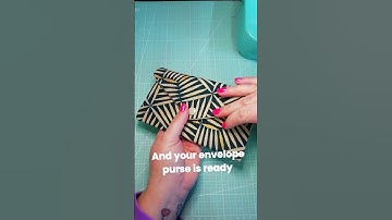 Sew this envelope purse in 7 minutes!!! clutch bag / bag making #sewing #shorts #tutorial