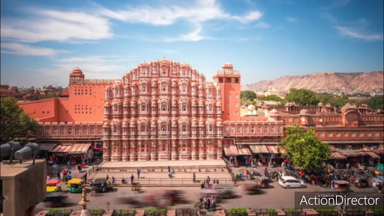 Jaipur, Time lapse view of Hawa Mahal