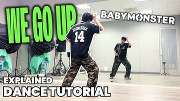 BABYMONSTER - ‘WE GO UP’ Dance Tutorial Mirrored | EXPLAINED (CHORUS) #kpoptutorial