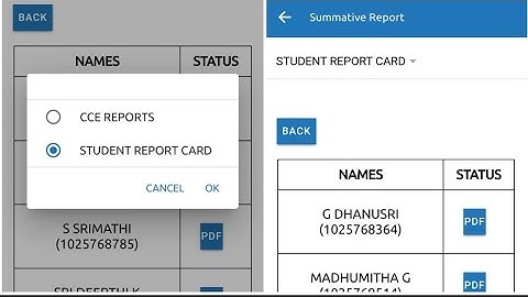 HOW TO DOWNLOAD CCE REPORTS AND STUDENT REPORT CARD FOR 1 3 EE STUDENTS IN TNSED APP NEW UPDATE