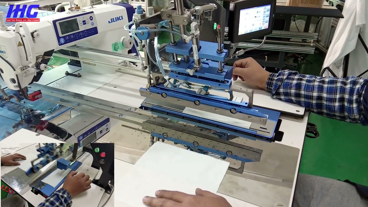 pocket facing sewing machine automatic standard operation - YouTube
