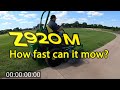 How fast can the John Deere Z920M Ztrak Mow an Acre?