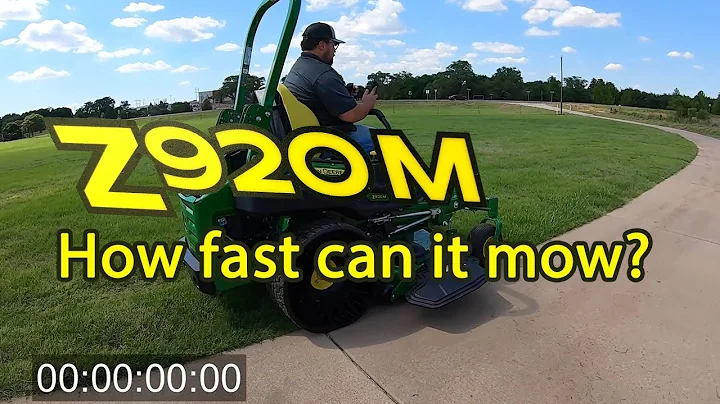 How fast can the John Deere Z920M Ztrak Mow an Acre?