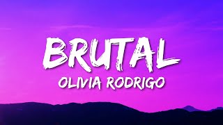 Olivia Rodrigo - brutal (Lyrics)  | Alzate Letra