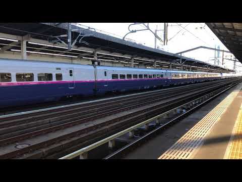 E2系やまびこ号&E3系つばさ号発車@宇都宮駅